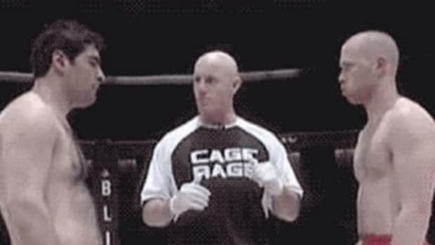 Atilla Kubliday vs. Richard Bowkett at Cage Rage.
