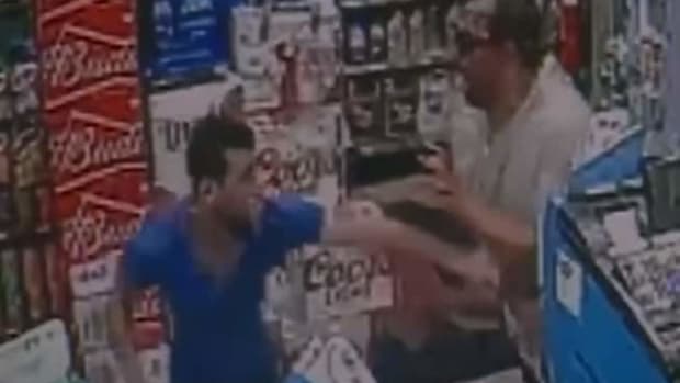 store clerk beats up
