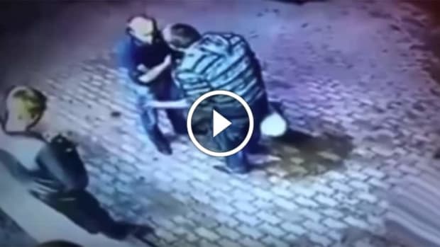 Older retired boxer accosted by 2 guys on the street - escalates quickly