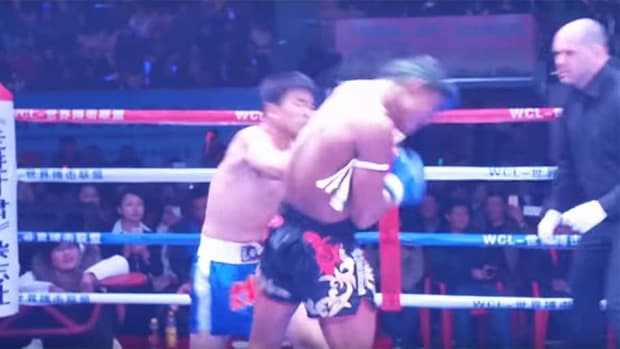 Millionaire pays HUGE money to fight Muay Thai legend - makes it to round 2!?
