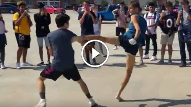 High school students throw down: MMA vs. Taekwondo
