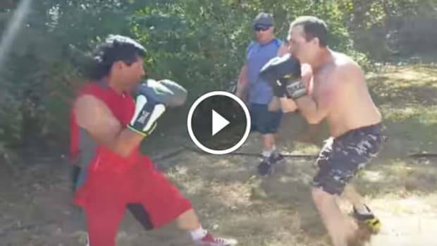 Backyard boxing brawl ends in devastating fashion