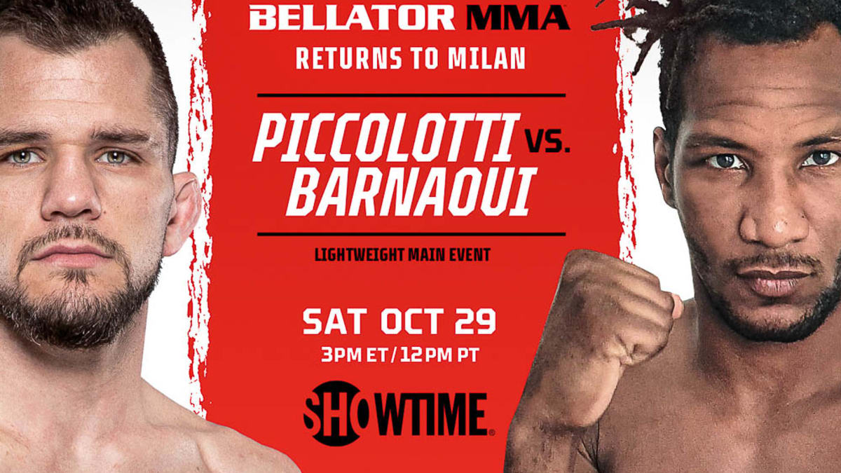Bellator returns to Italy on October 29 with Adam Piccolotti vs. Mansour Barnaoui MMA Underground