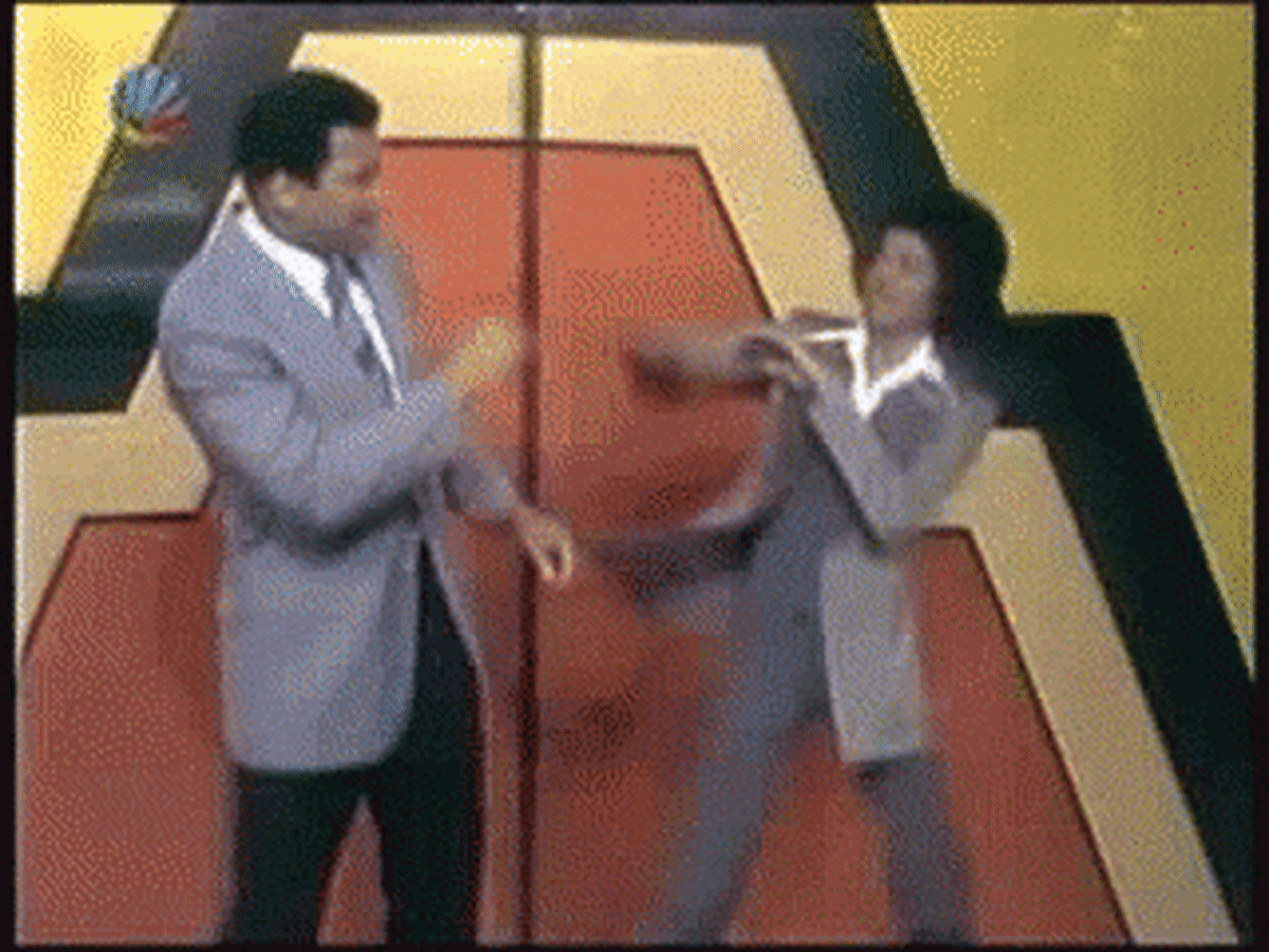 Ali tries to teach Michael Jackson how to box