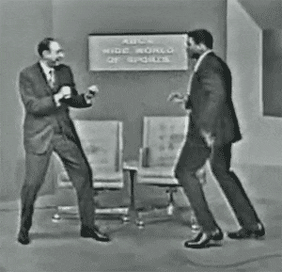 Ali demonstrates incredible footwork on television