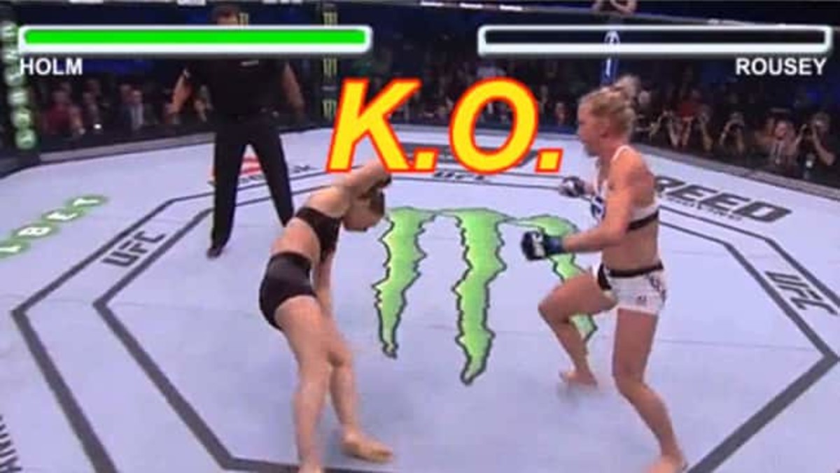 Holly goes Street Fighter on Ronda