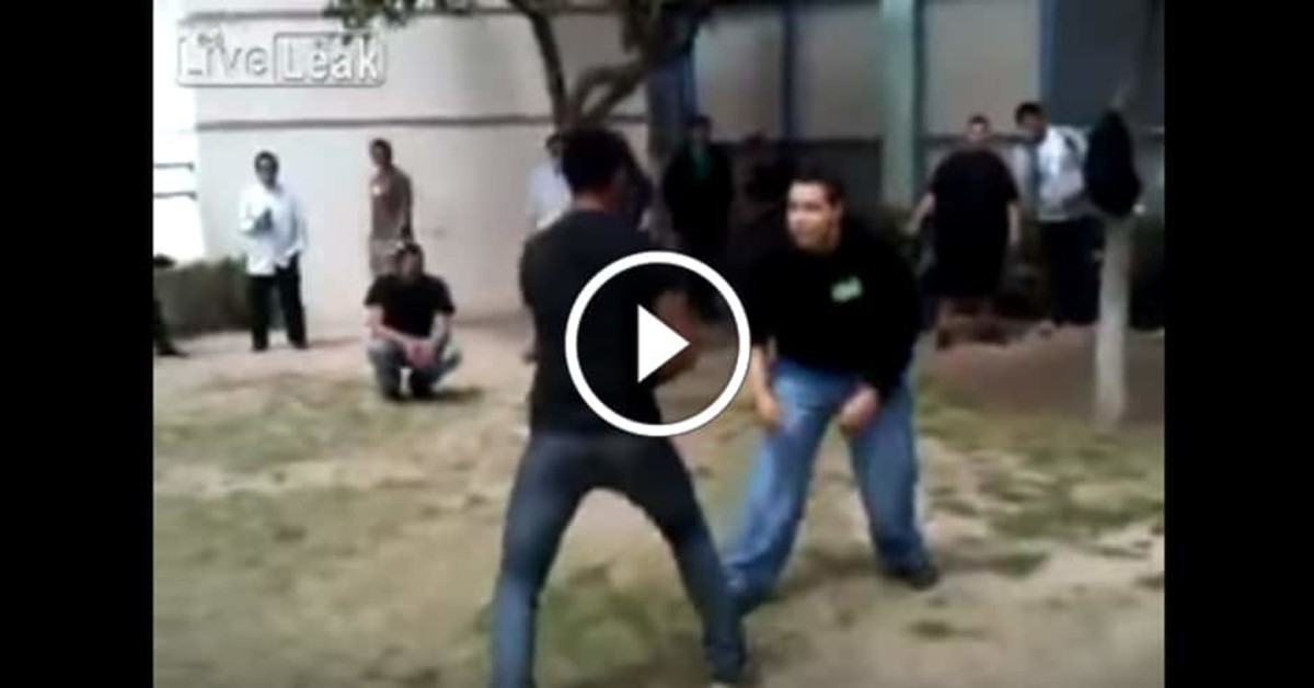 High school brawl ends violently