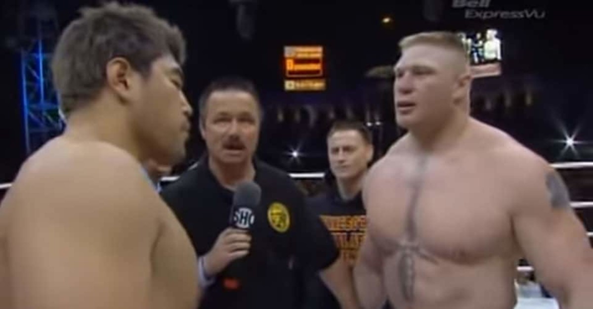 Beast Rising: Watch a young, pissed off Brock Lesnar run through his first MMA opponent
