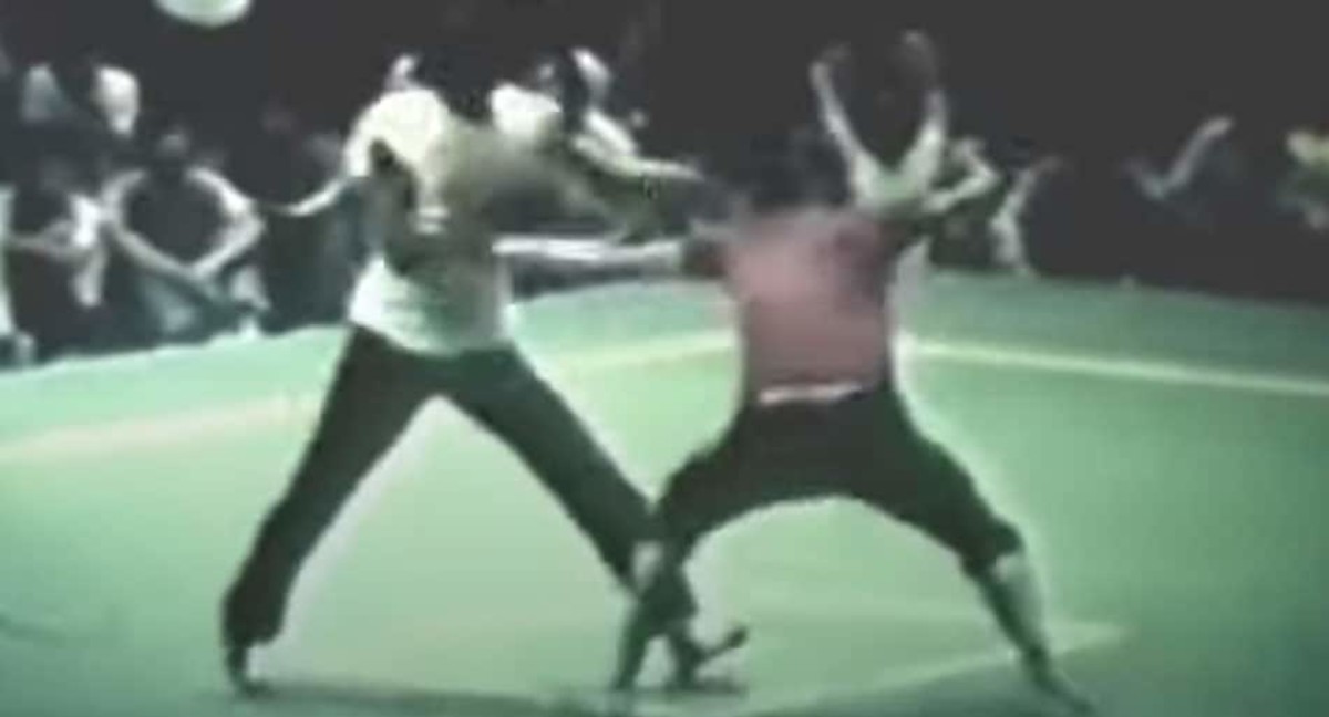 Rare footage of Wing Chun vs. Shaolin Kung Fu fight from 1968