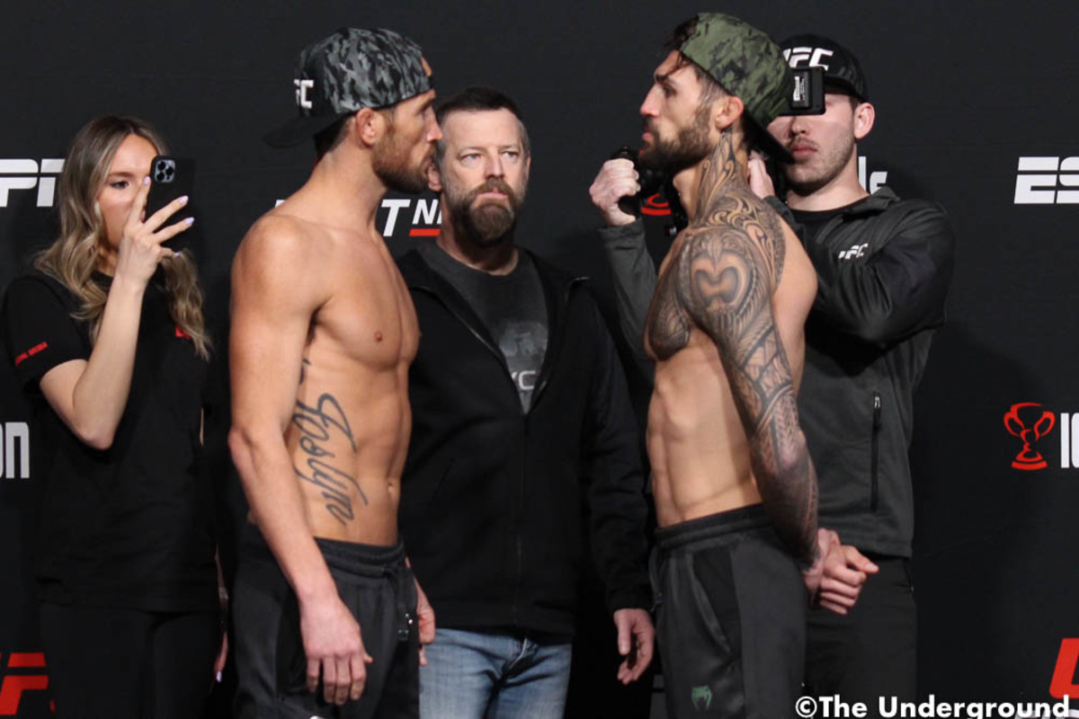 Photos UFC Fight Night 203 ceremonial weighins, faceoffs MMA Underground