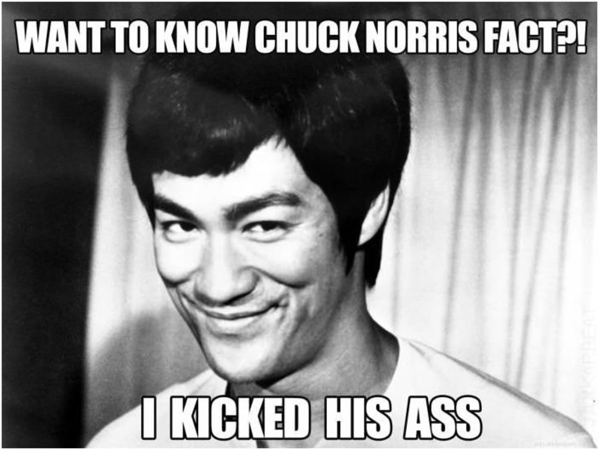 Lee enters the Chuck Norris Fact meme catalogue.