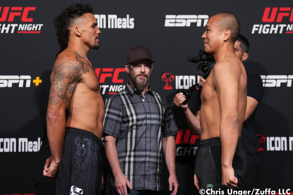Photos UFC Fight Night 206 official weighins, faceoffs MMA Underground
