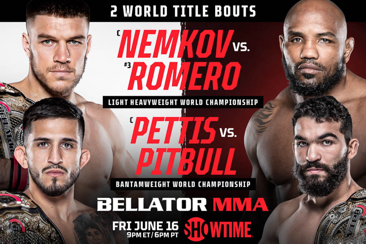 Massive Bellator light heavyweight world title bout re-booked between current champion Vadim Nemkov and Yoel Romero