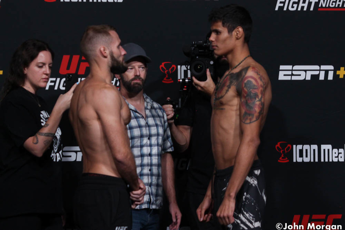Photos UFC Fight Night 210 official weighins, faceoffs MMA Underground
